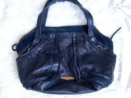 Elliott Lucca Black Leather Large Handbag (see notes) on Sale