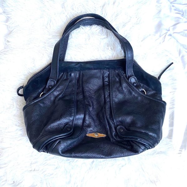 Elliott Lucca Black Leather Large Handbag (see notes) on Sale