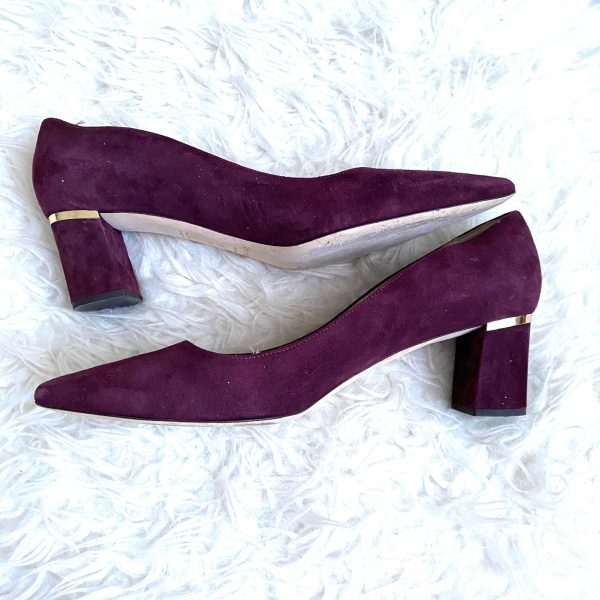 Kate Spade Purple Velvet Block Heels- Size 10.5 Supply