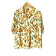 Zara Yellow Floral Button Up Silky Blouse- Size XL (sold out online) Fashion