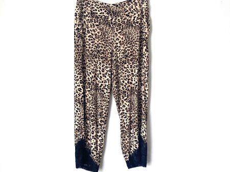 Soma Leopard Lace Trim Cropped Pajama Pants NWT- Size XS (we have matching top) Cheap