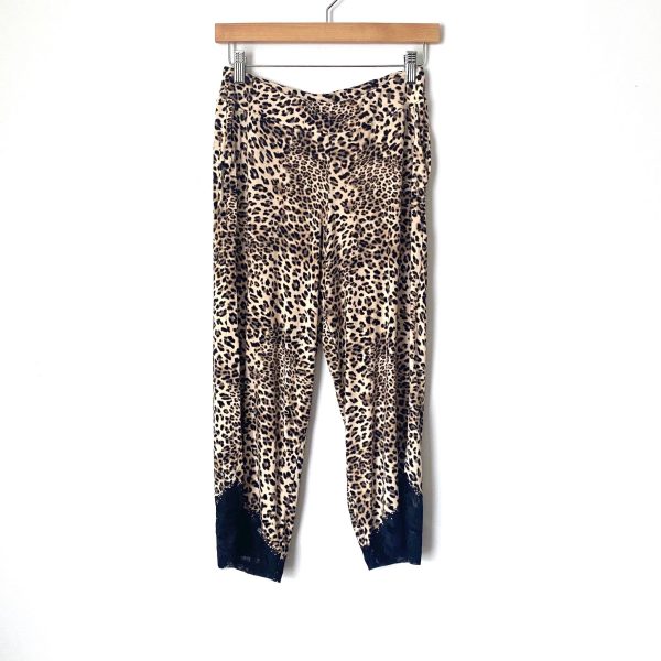 Soma Leopard Lace Trim Cropped Pajama Pants NWT- Size XS (we have matching top) Cheap