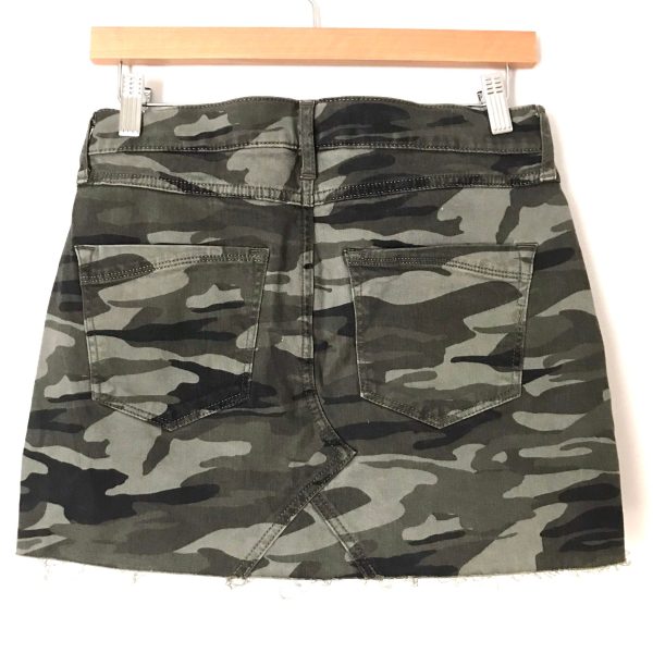 Express Camo Distressed Hem Skirt NWT- Size 0 For Cheap