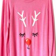 Make + Model Pink Reindeer Night Shirt- Size L on Sale