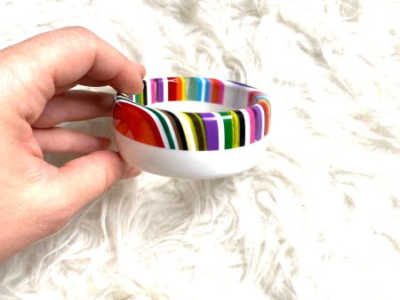 No Brand White and Colorful Bangle For Discount