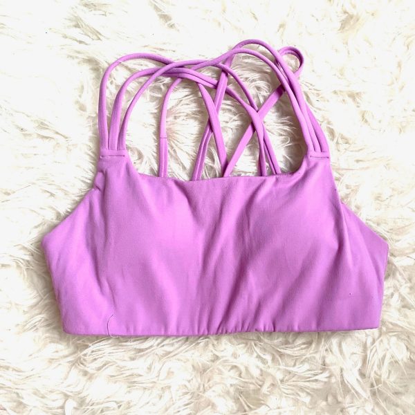 Athleta Purple Strappy Back Sports Bra- Size S For Discount