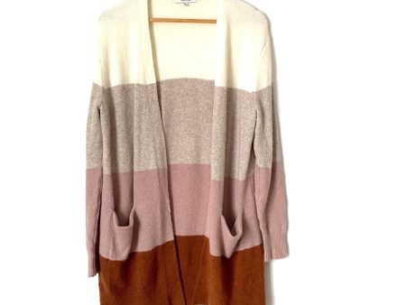 Madewell Color Block Merino Wool Blend Front Pocket Cardigan- Size XS Online