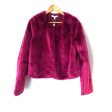 WAYF Magenta Faux Fur Hook and Eye Closure Jacket NWT- Size M (sold out online) Online