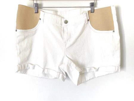 Time&Tru White Maternity Shorts- Size L (see notes) Fashion