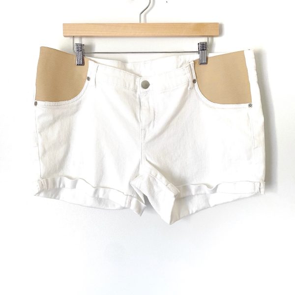 Time&Tru White Maternity Shorts- Size L (see notes) Fashion