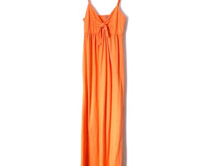 ASOS Orange Knot Front Maxi Dress- Size 0 Online now