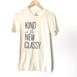 The Light Blonde Cream Tee “Kind is the new classy”- Size XS Fashion