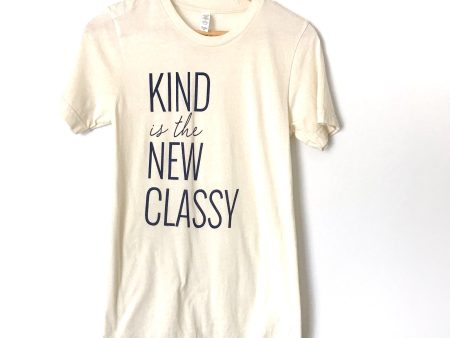 The Light Blonde Cream Tee “Kind is the new classy”- Size XS Fashion