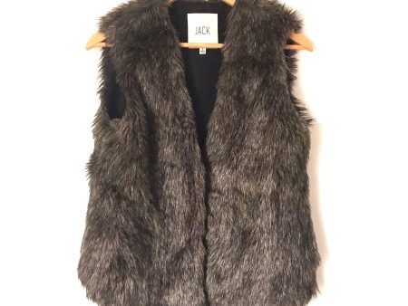 Jack by BB Dakota Dark Brown Faux Fur Vest- Size S Hot on Sale