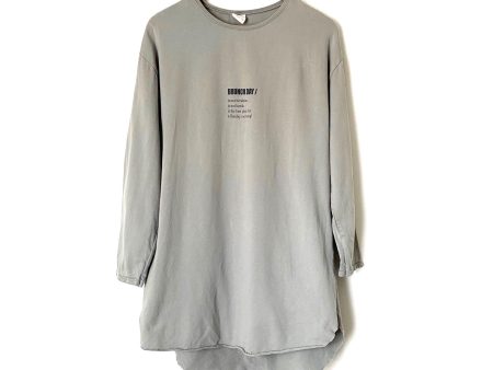 Zara Kids Grey “Brunch” Long Sleeve Dress- Size 13-14 (see notes) Online