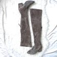 Vero Cuoio Grey Suede Thigh High Boots- Size 8 Cheap