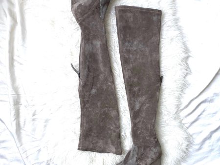 Vero Cuoio Grey Suede Thigh High Boots- Size 8 Cheap