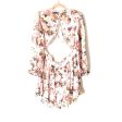 Shein Pink Floral Dress with Exposed Back- Size L on Sale