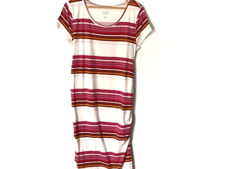 Isabel by Ingrid & Isabel Striped Maternity T shirt Dress-Size L Online now