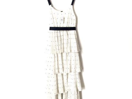 A Pea In The Pod White Maternity Polka Dot Ruffled Dress NWT- Size S For Sale