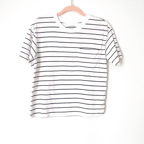 Time and Tru Striped Short Sleeve Top- Size XS For Discount