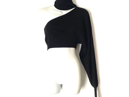 H:ours Black One Shoulder Long Sleeve Turtleneck NWT - Size S Supply