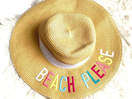 C.C  Beach Please  Straw Hat For Sale