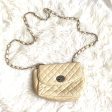 No Brand Leather Chain Strap Quilted Crossbody (see notes) Online now