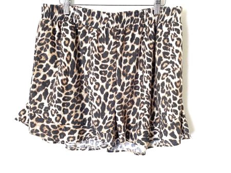 ChicSoul Animal Print Ruffle Shorts Loungewear- Size 2XL (we have matching top) Hot on Sale