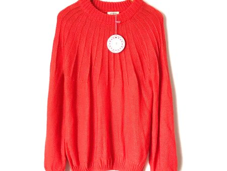 Umgee Coral Puff Sleeve Sweater NWT- Size S Hot on Sale