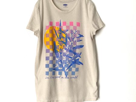 Old Navy Girl s Graphic  See The Good In The World  Tee- Size Girl s L (10-12) Hot on Sale