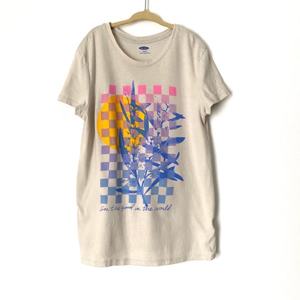 Old Navy Girl s Graphic  See The Good In The World  Tee- Size Girl s L (10-12) Hot on Sale