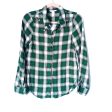 H&M Green Plaid Button Up with Beaded Bug Detail NWT- Size 4 Online Sale