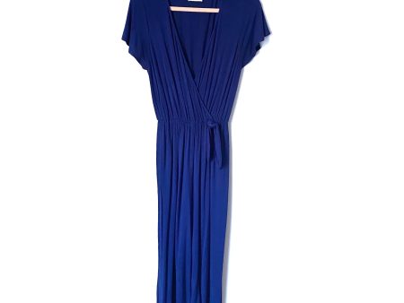 Everly Navy Front Knot Jumpsuit- Size S Online Hot Sale