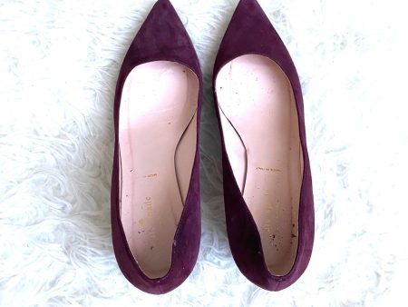 Kate Spade Purple Velvet Block Heels- Size 10.5 Supply