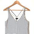 Topshop Navy and White Striped Tank- Size S Online Sale