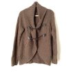 Willi Smith Brown Wool Blend Button Closure Round Hem Cardigan- Size M Hot on Sale