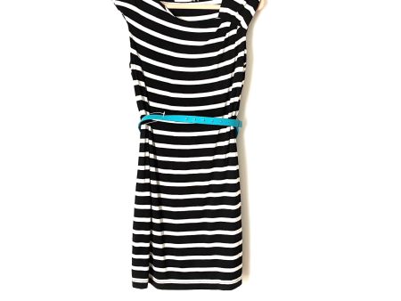 Calvin Klein Striped Belted Dress- Size 12 Discount