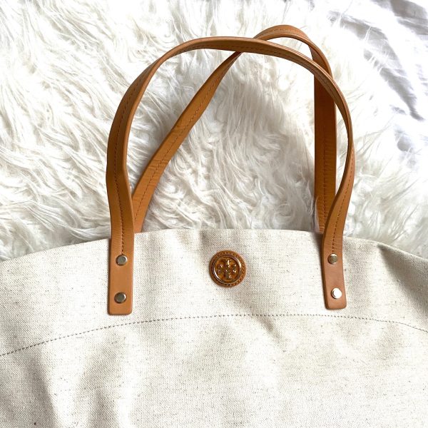 Tory Burch Canvas Theresa EW Tote Supply