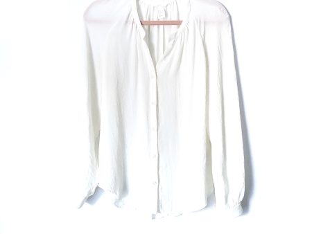 H&M Ivory Button Up Blouse- Size 4 For Sale