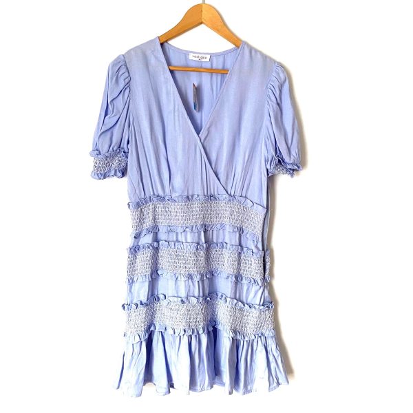 Vestique Light Blue Smocked Dress NWT- Size M Online now