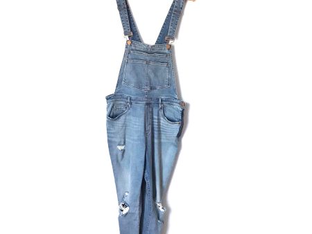 BLANKNYC Slim Girlfriend Distressed Denim Overalls- Size 32 Online