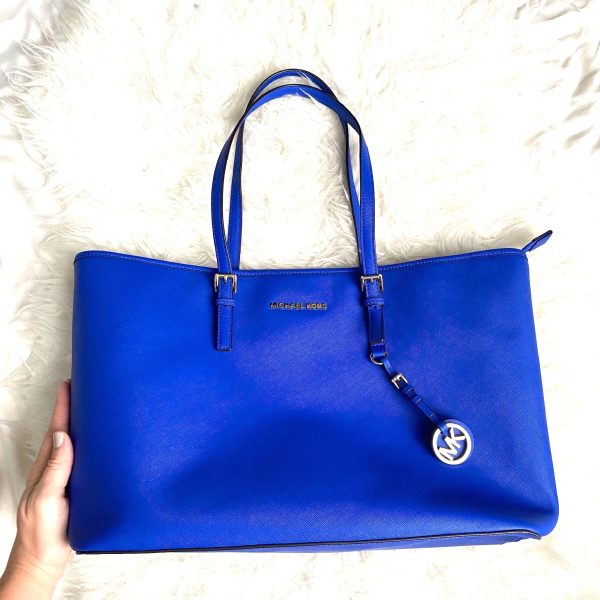 Michael Kors Large Blue Handbag (see notes) on Sale