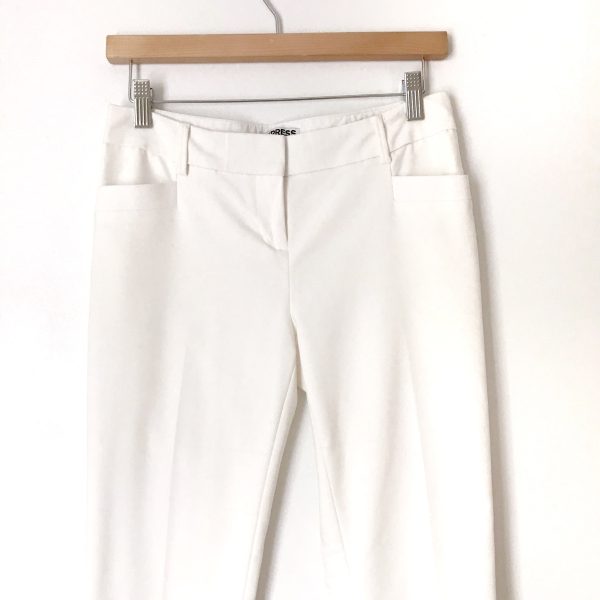 Express White Columnist Pants- Size 00R (Inseam 32”) Hot on Sale