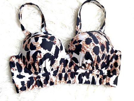 Chicsoul Animal Print Bikini Top- Size XL (TOP ONLY) Sale