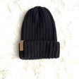 Furtalk Black Knit Beanie Hat Sale