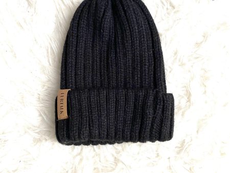 Furtalk Black Knit Beanie Hat Sale