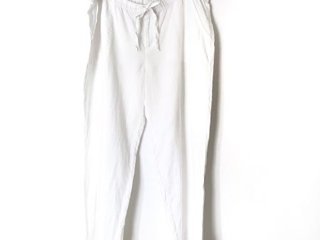 Liz Claiborne White Elastic Waist Pants- Size XL (Inseam 29 ) For Cheap