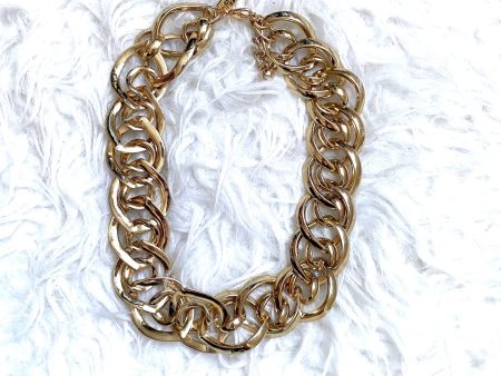 Marisa K Gold Chunky Chain Necklace Online Hot Sale