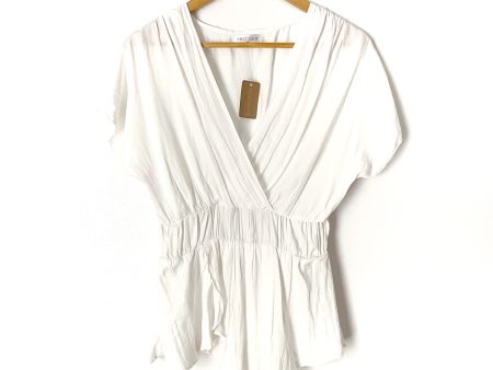 Vestique White Cross Front Top NWT- Size M Sale